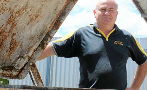 Business owner Paul Kelly does not want to pay twice for removal of his industrial waste and is demanding the council sort out his bill. Business owner Paul Kelly does not want to pay twice for removal of his industrial waste and is demanding the council sort out his bill.